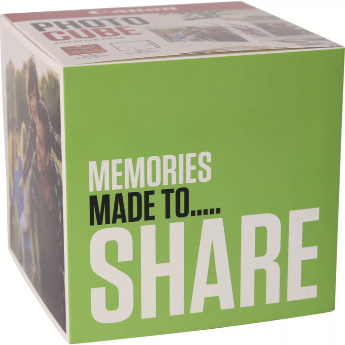 Canon Creative Pack Photo Cube et Cadre XLBoom avec 40 feuilles de papier Photo Paper Plus Glossy II, Vert
