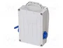 PAWBOL Commutateur Mural IP44 en ABS avec Prises Multiples
