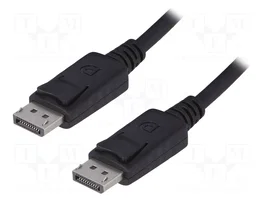 QOLTEC Câble DisplayPort mâle-mâle 5m, 4K, UHD 2160p, Noir