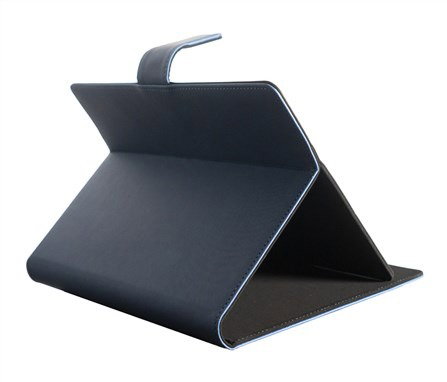 Elbe FU-001 - Housse universale pour tablette 9" à 10.8" - Fermeture magnétique - Tissu PU - Bleu Classic