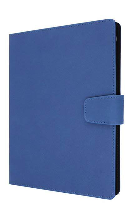 Elbe FU-001 - Housse universale pour tablette 9" à 10.8" - Fermeture magnétique - Tissu PU - Bleu Classic