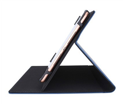 Elbe FU-001 - Housse universale pour tablette 9" à 10.8" - Fermeture magnétique - Tissu PU - Bleu Classic