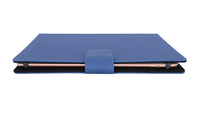 Elbe FU-001 - Housse universale pour tablette 9" à 10.8" - Fermeture magnétique - Tissu PU - Bleu Classic