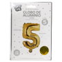 Party Time Ballon Chiffre 5 Or