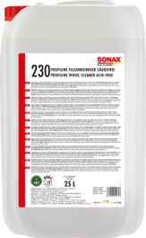 Sonax SX02307050 Nettoyant Énergique Pour Jantes En Alliage Léger Et En Acier