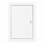 Edm Couvercle de trappe rectangulaire encastrable blanc 24,5 x 34,5 cm