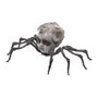 Araignée avec tête de poupée grise 15 cm pour décoration terrifiante