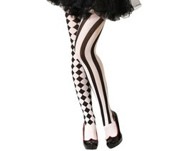 Atosa Pantys Blanc et Noir Rayés Adulte