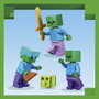 LEGO Minecraft La Mazmorra de Zombis 21587 - Set de Construction avec 284 Pièces, Caisse Rotative, Figurines Zombis et Accessoires pour Enfants dès 8 Ans