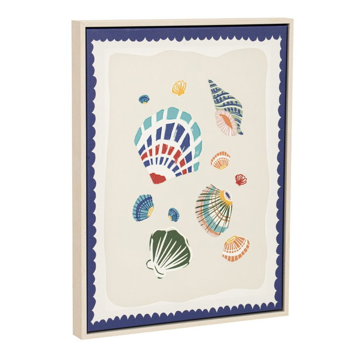Home ESPRIT Toile Moderne Méditerranéen Doré, 30 x 2,5 x 40 cm (4 Unités)