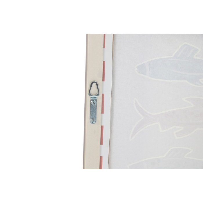 Home ESPRIT Toile Moderne Méditerranéen Doré, 30 x 2,5 x 40 cm (4 Unités)