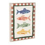Home ESPRIT Toile Moderne Méditerranéen Doré, 30 x 2,5 x 40 cm (4 Unités)