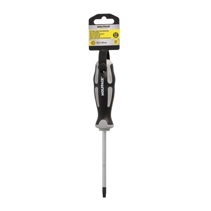 WOLFPACK LINEA PROFESIONAL Tournevis Torx Inviolable T30 en acier S2 WOLFPACK LINEA PROFESIONAL Tournevis Torx Inviolable T30 en acier S2