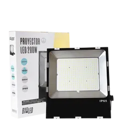 BX3 LIGHT Proyector LED extérieur 200W TRIAC IP65 6000K BX3-HVFL200WCPCW - Projecteur haute puissance régulable pour extérieur