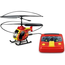 Tooko Hélicoptère Télécommandé Pompier Rouge pour Enfant dès 4 Ans - Double Cerclage, Décollage Facile, Atterrissage d'Urgence - Jouet RC Ultra Facile à Piloter