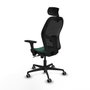 Piqueras y Crespo Chaise de Bureau avec Appui-tête Jorquera 3D036G2 Vert