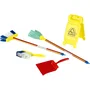 Klein - 6369 - Set de ménage jouet We Clean - 5 pièces (balai, pelle, balayette, serpillière, panneau) - Pour enfants dès 3 ans - Fabriqué en Allemagne