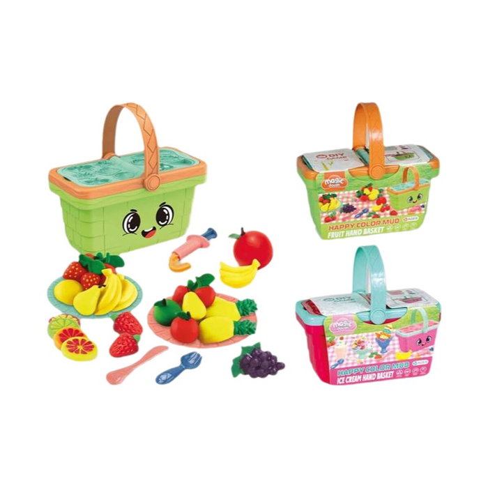 Jugatoys - pequeñ@sartistas Panier de Pique-nique pâte à modeler Magic Dough avec accessoires Jugatoys - pequeñ@sartistas Panier de Pique-nique pâte à modeler Magic Dough avec accessoires