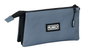 Safta - Porte-tout triple Munich Basico Gris - Taille 22 x 12 x 3 cm - À partir de 3 ans