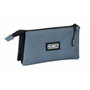 Munich Trousse Fourre-Tout Triple Basic Gris 22 x 12 x 3 cm