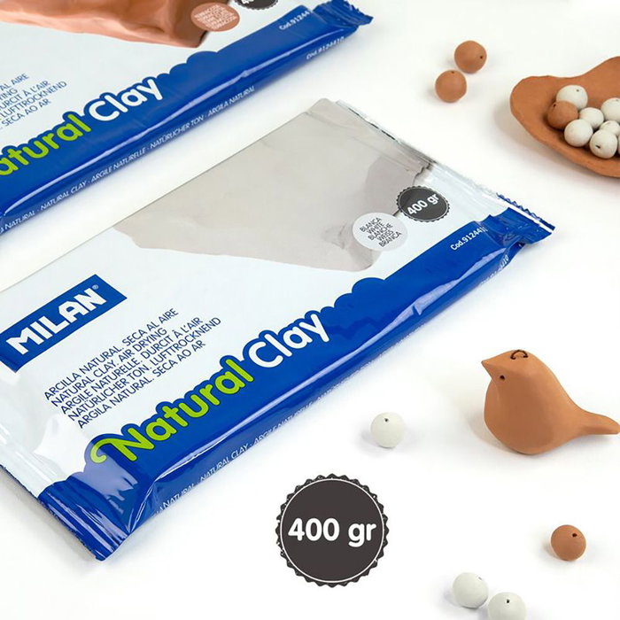 Milán Argile naturelle blanche Natura 400 g