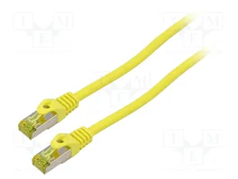 LANBERG Cordon de raccordement Cat 6a S/FTP RJ45 1m jaune