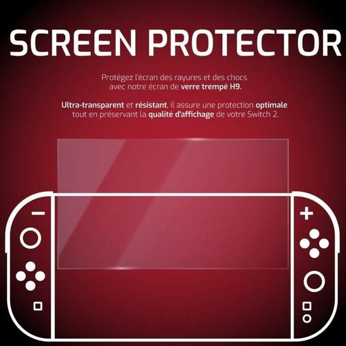 Onlan Protection d'écran Verre trempé H9 pour Nintendo Switch 2