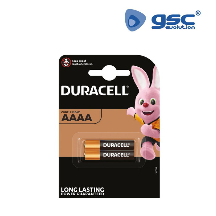 Duracell Pila alcalina M3 AAAA Blister 2