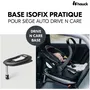 Hauck Base Isofix Drive N Care pour Siège Auto - Fixation Rapide Conforme i-Size - Indicateurs de Couleur - Noir