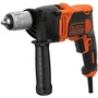 Perceuse à percussion filaire Black + Decker BEH850-QS, 850W, 3100 tr/min, 54400 cps/min, couleur noir, avec 6 mèches