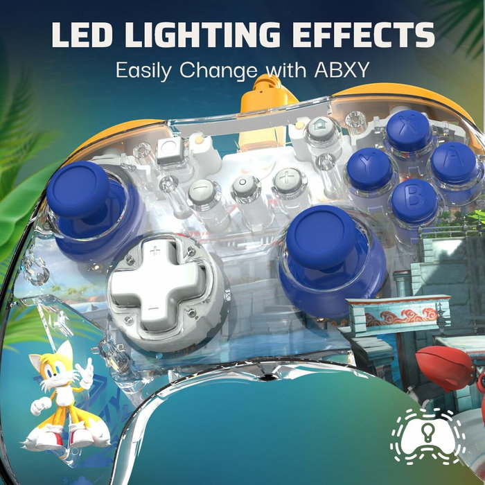 PDP Tails REALMz - Manette filaire pour Nintendo Switch, Bleu
