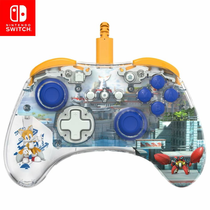 PDP Tails REALMz - Manette filaire pour Nintendo Switch, Bleu