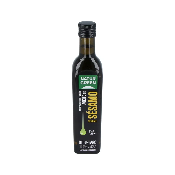 Naturgreen Huile de Sésame Vierge 1ère Pression à Froid 500 ml Bio Naturgreen Huile de Sésame Vierge 1ère Pression à Froid 500 ml Bio