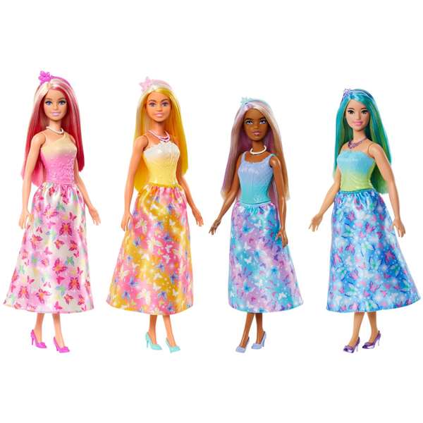 Mattel Barbie - Poupée Princesse Aléatoire avec Robe - Produit en Espagnol et Portugais