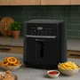 Continental Edison CEFR240092L Friteuse à air sans huile 9,2 L 1800 W Noire avec 10 programmes de cuisson et revêtement antiadhésif