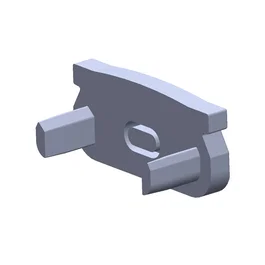 Tapón Final Perfíl Tipo ECO P01 Gris