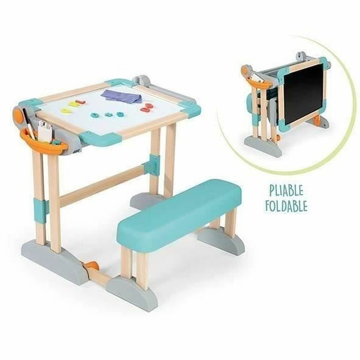 Smoby Bureau Modulo Space Transformable en Tableau Double Face