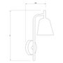 Applique murale design Taiping avec douille E27, style rétro, SKD-W1015