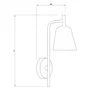 SKD Applique Murale Rétro Design Élégant Taiping avec Douille E27 pour LED Blanc Chaud/Neutre/Froid ou RGB - Modèle W1015
