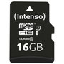Intenso Carte mémoire microSDXC Professionnelle V30 16 Go avec adaptateur SD