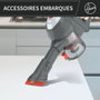 Hoover HF122AH Aspirateur Balai 22V Rouge/Gris/Titane