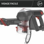 Hoover HF122AH Aspirateur Balai 22V Rouge/Gris/Titane
