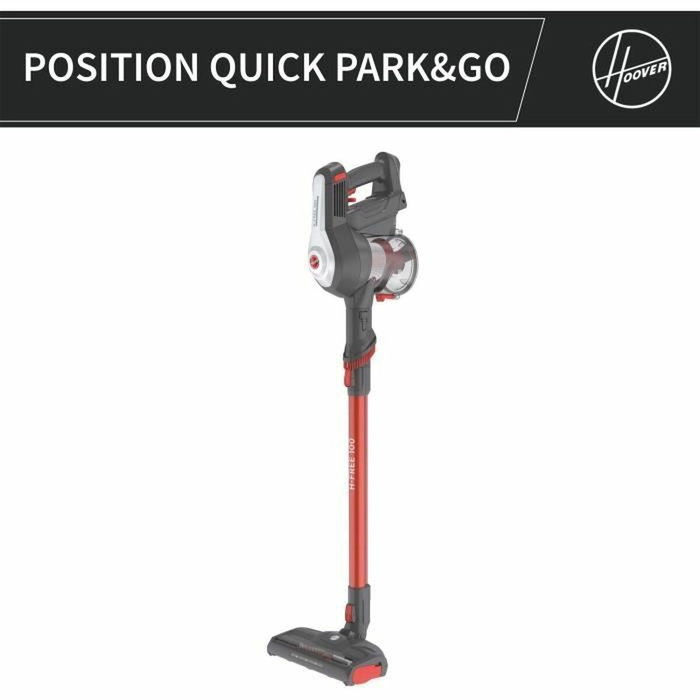 Hoover HF122AH Aspirateur Balai 22V Rouge/Gris/Titane