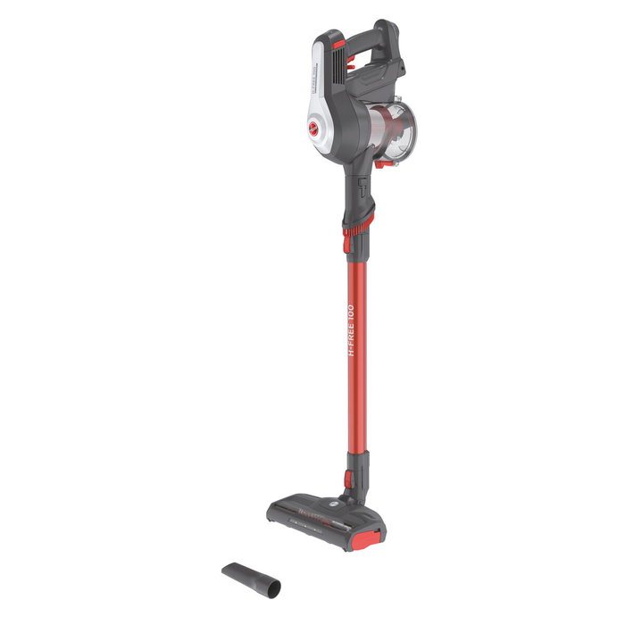 Hoover HF122AH Aspirateur Balai 22V Rouge/Gris/Titane