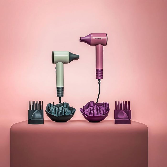 Cecotec Sèche-cheveux DryNova 3en1 1600W Ioniseur Écran Digital 3 Accessoires Menthe