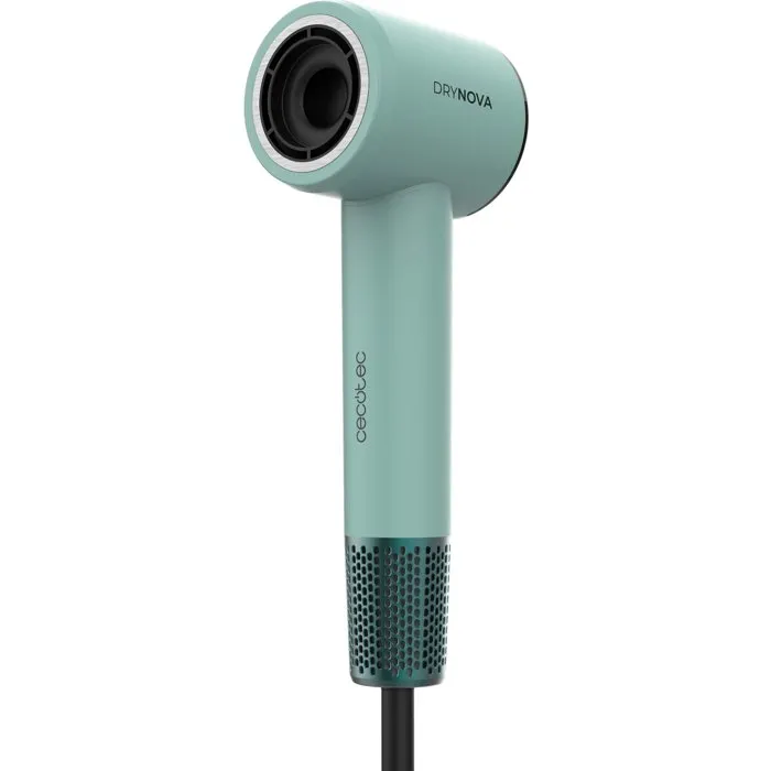 Cecotec DryNova 3in1 Mint - Sèche-cheveux 1600 W, compact, silencieux, ions, 3 accessoires