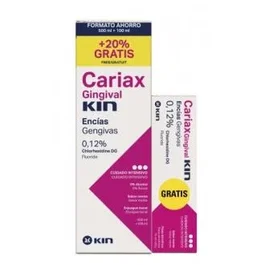KIN CARIAX GINGIVAL ENCIAS Pack Colutorium 500ml + Dentifrice 100ml