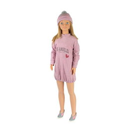 Muñecas Arias Poupée Carole 105 cm Rose Avec Cheveux - Âge recommandé 3 à 99 ans - Espagnol