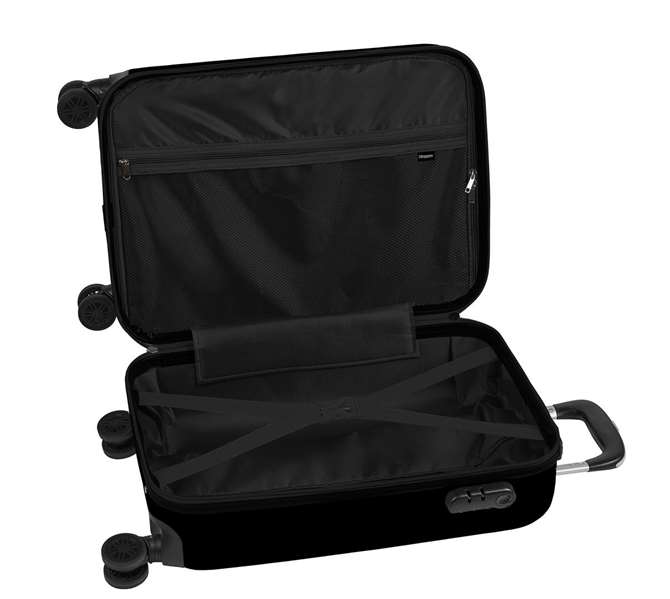 Safta Valise Cabine Kappa 20 Pouces Noir 34.5 x 55 x 20 cm - Trolley pour Voyage