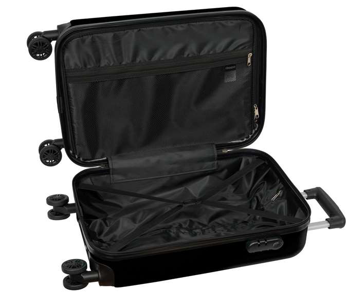Safta Valise Cabine Kappa 20 Pouces Noir 34.5 x 55 x 20 cm - Trolley pour Voyage